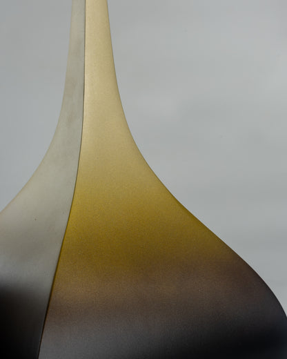 Luma - luxury artistic metal vase for high-end home decor by OLKAP