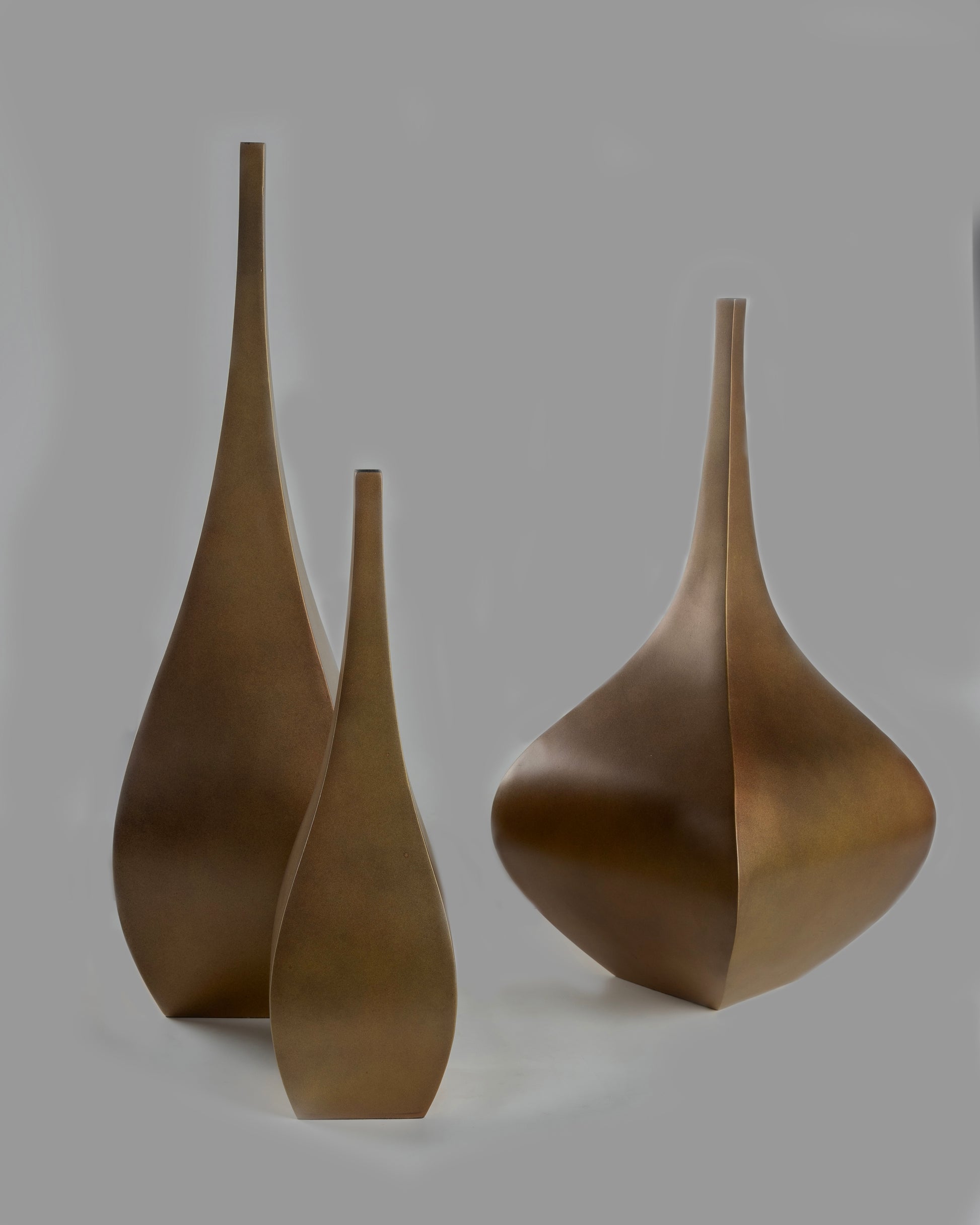 Luma - luxury artistic metal vase for high-end home decor by OLKAP