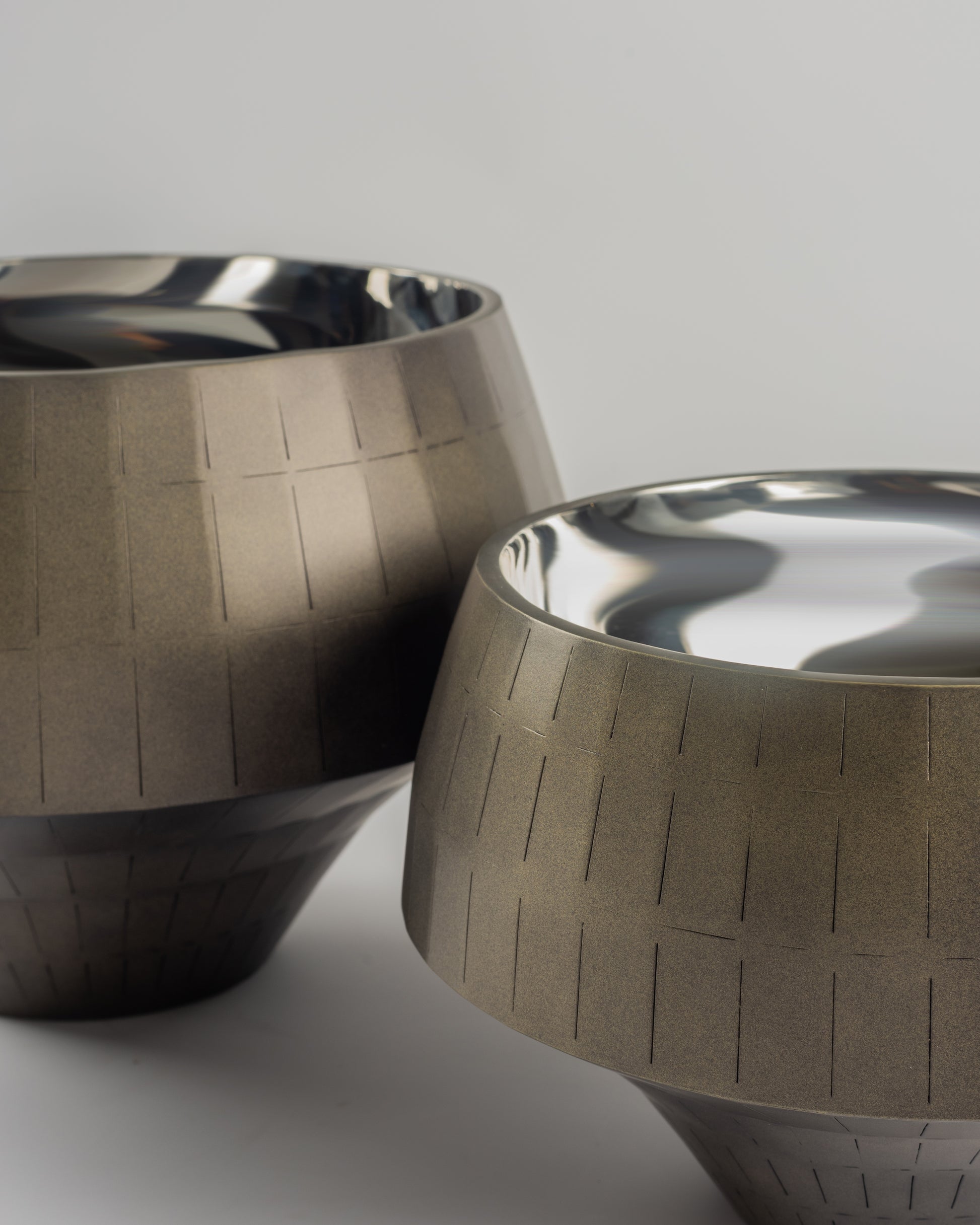 Nova - luxury metal decorative vessels for premium contemporary home decor by Olkap