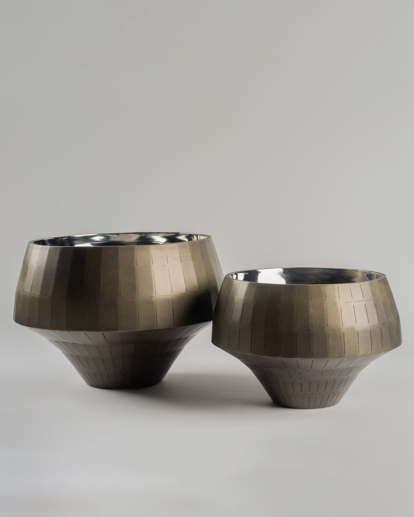 Nova - luxury metal decorative vessels for premium contemporary home decor by Olkap