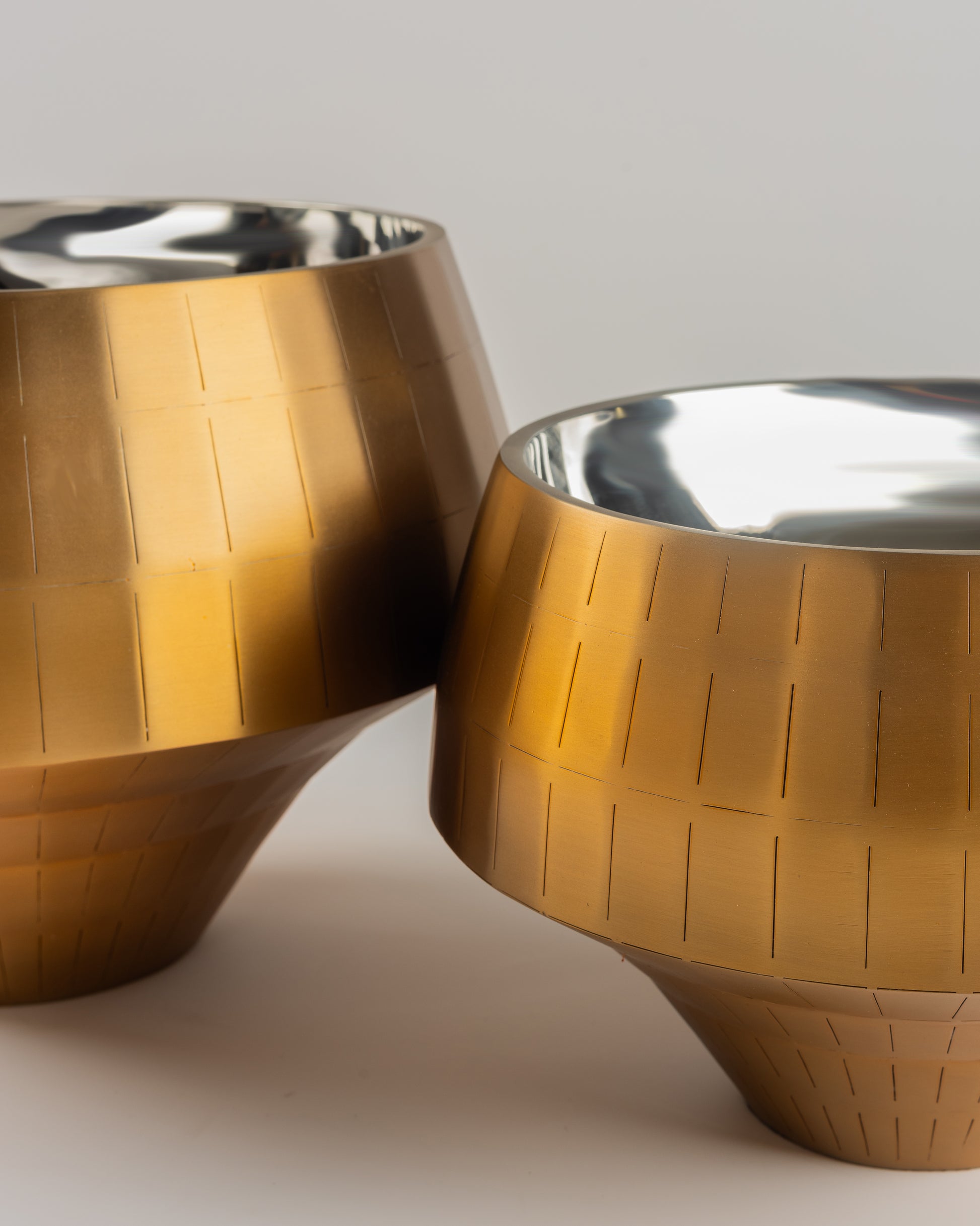 Nova - luxury metal decorative vessels for premium contemporary home decor by Olkap
