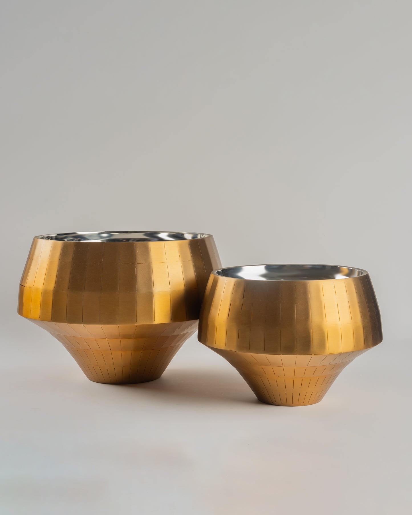 Nova - luxury metal decorative vessels for premium contemporary home decor by Olkap