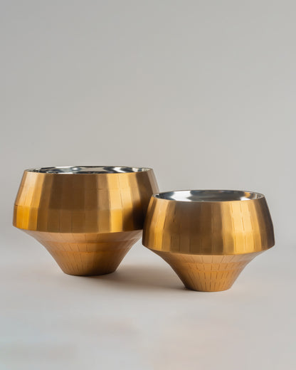 Nova - luxury metal decorative vessels for premium contemporary home decor by Olkap