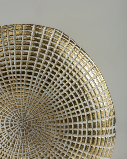 Sundial - designer geometric metal sculpture for contemporary luxury home decor by Olkap