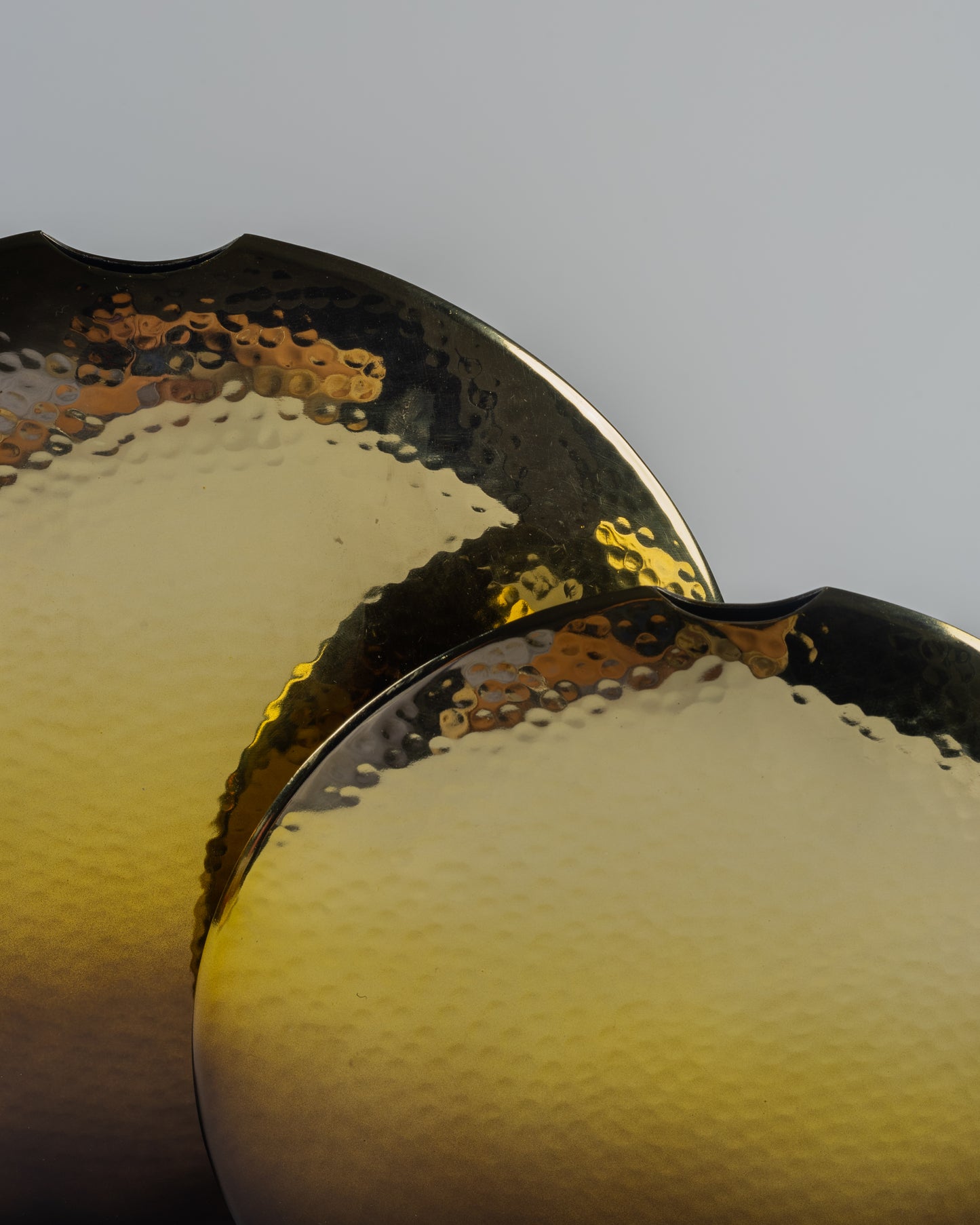 Oro - designer metal decorative bowl for contemporary luxury home decor by OLKAP