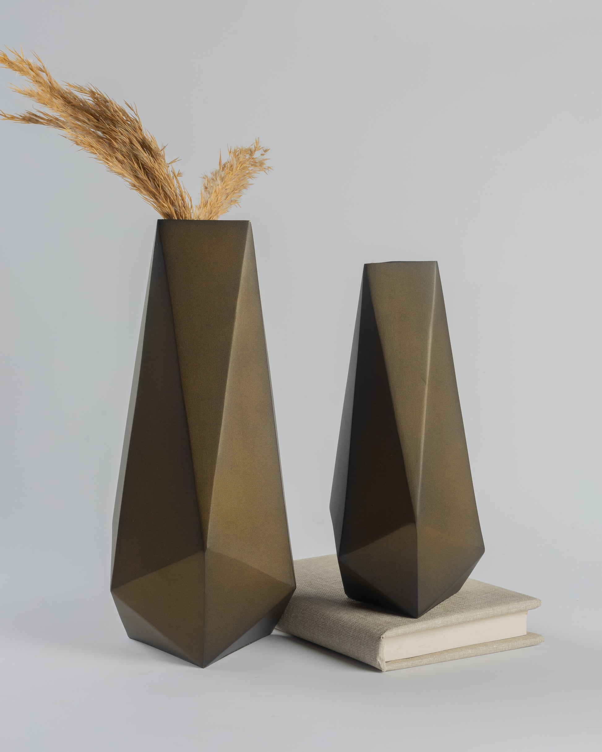 Prism - designer geometric metal accent for contemporary home decor by OLKAP