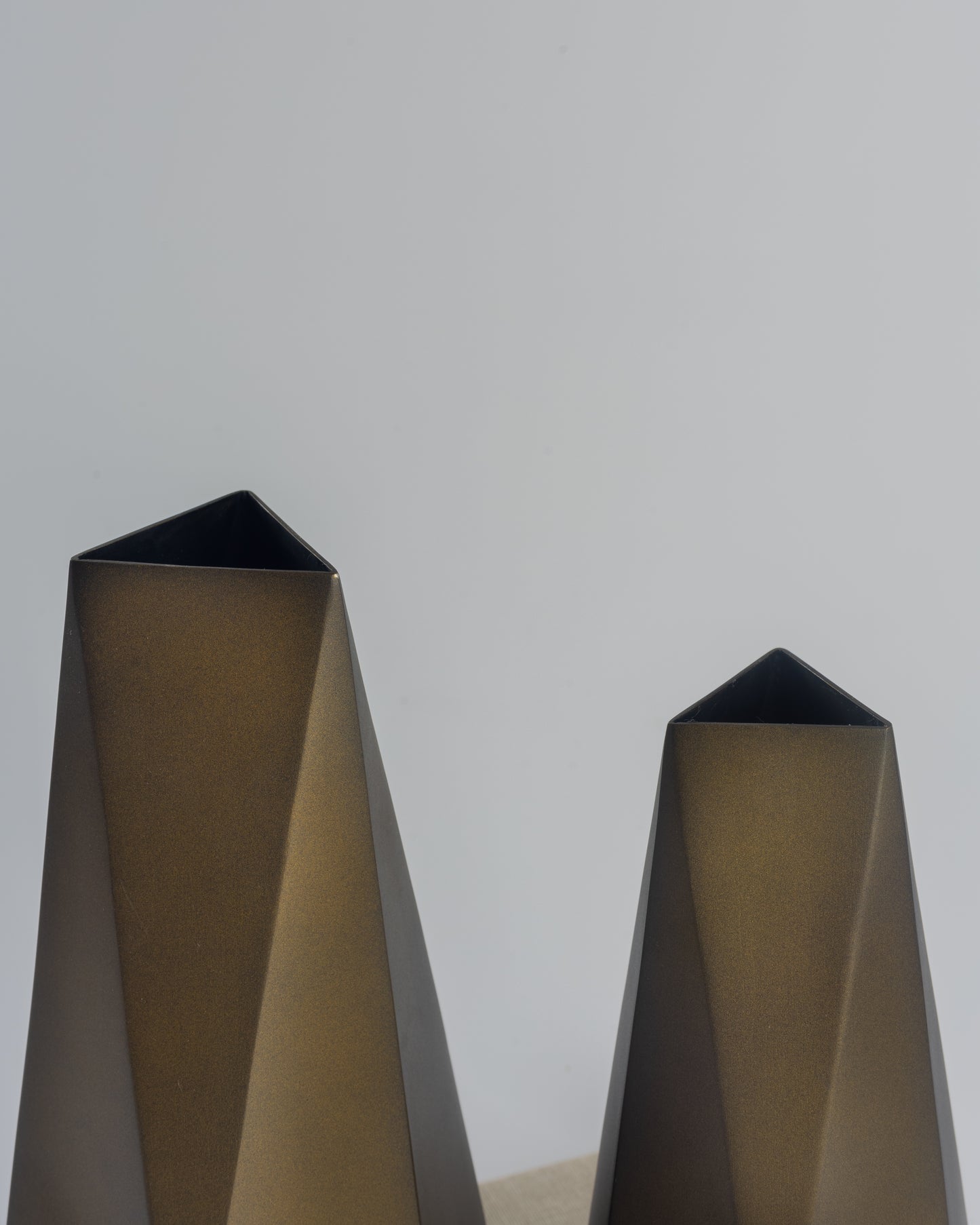 Prism - designer geometric metal accent for contemporary home decor by OLKAP