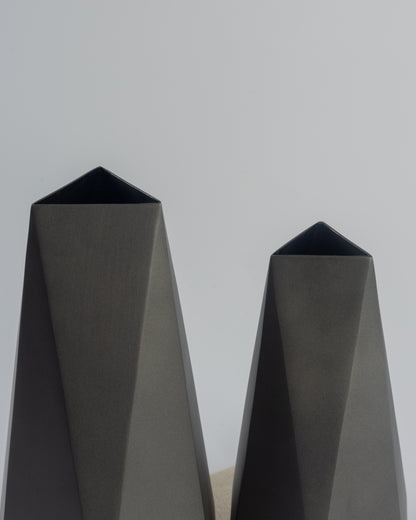 Prism - designer geometric metal accent for contemporary home decor by OLKAP