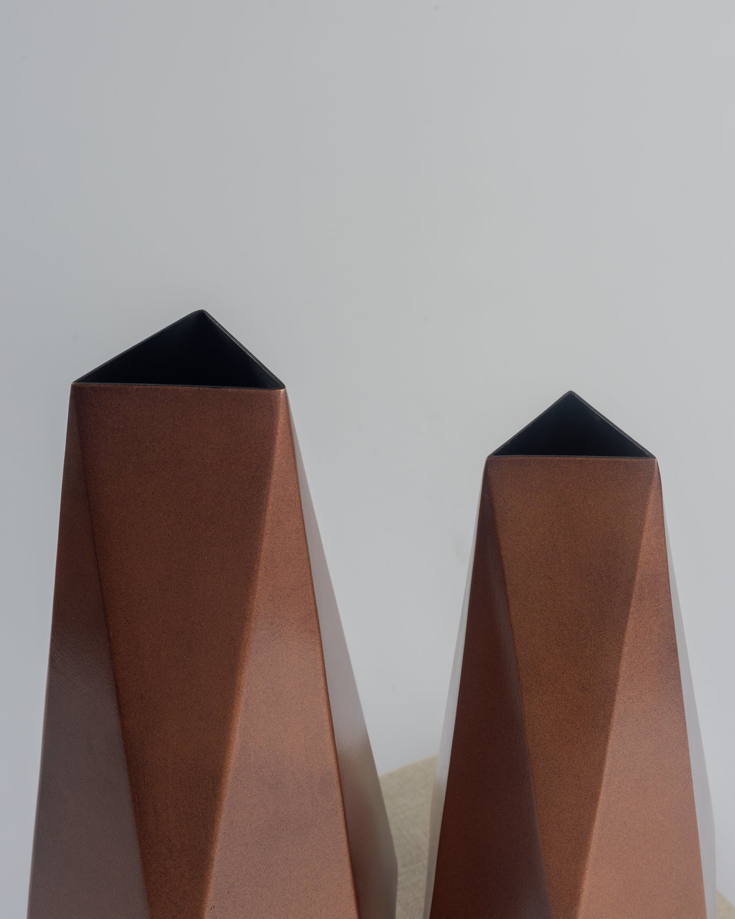 Prism - designer geometric metal accent for contemporary home decor by OLKAP