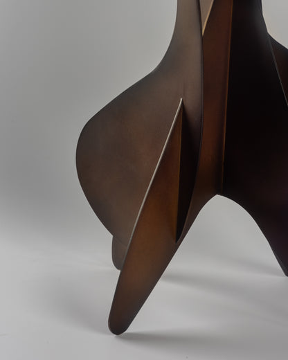 Spire - designer tall metal sculpture for contemporary luxury home decor by Olkap