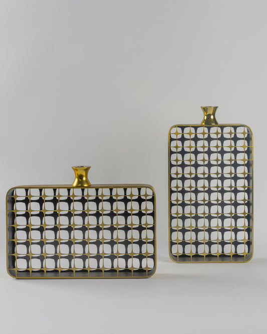 Transparence - high-end geometric metal sculpture for luxury home decor by Olkap