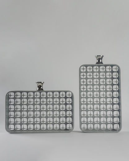 Transparence - high-end geometric metal sculpture for luxury home decor by Olkap