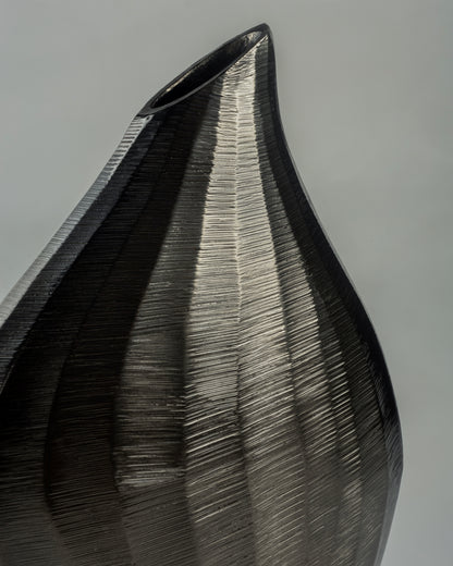 Wavelet - designer wavy metal tray for contemporary luxury home decor by Olkap