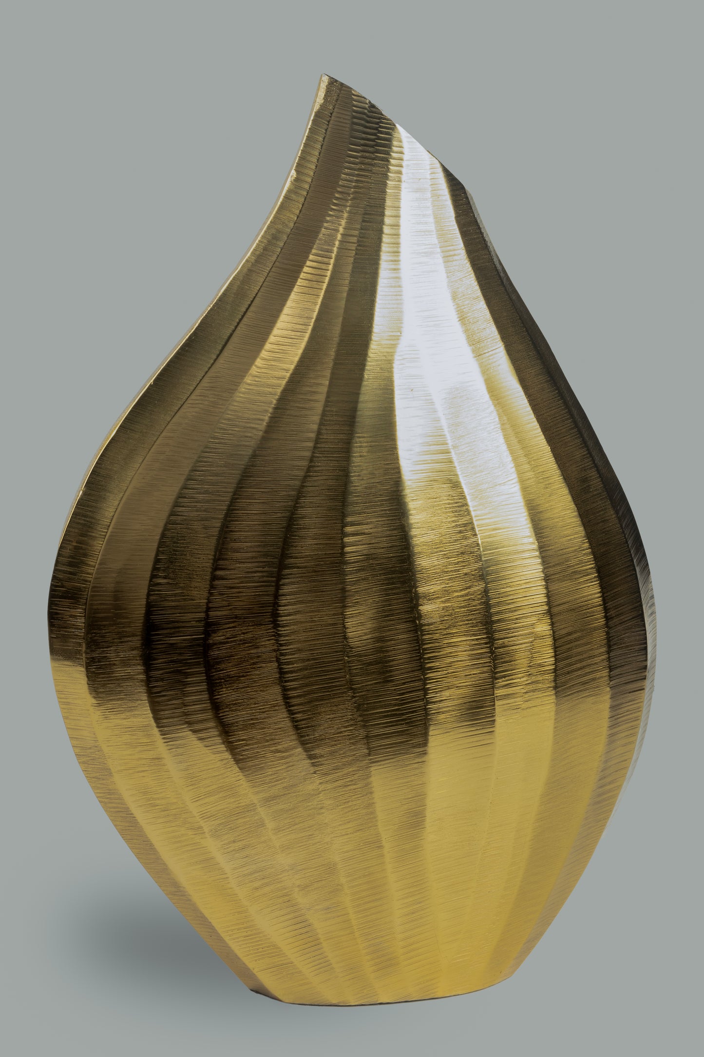 Wavelet - designer wavy metal tray for contemporary luxury home decor by Olkap